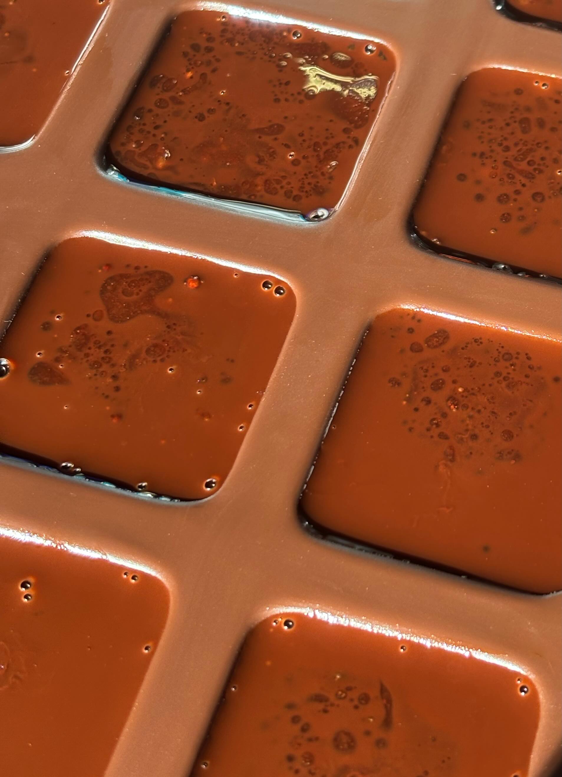 Silver tin with date brownies